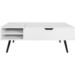 Журнальный столик Tempo Kondela Aralyn (White) Thumb