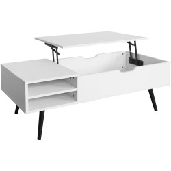 Журнальный столик Tempo Kondela Aralyn (White) Thumb