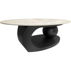 Журнальный столик Tempo Kondela Axen (Marble/Black) Thumb