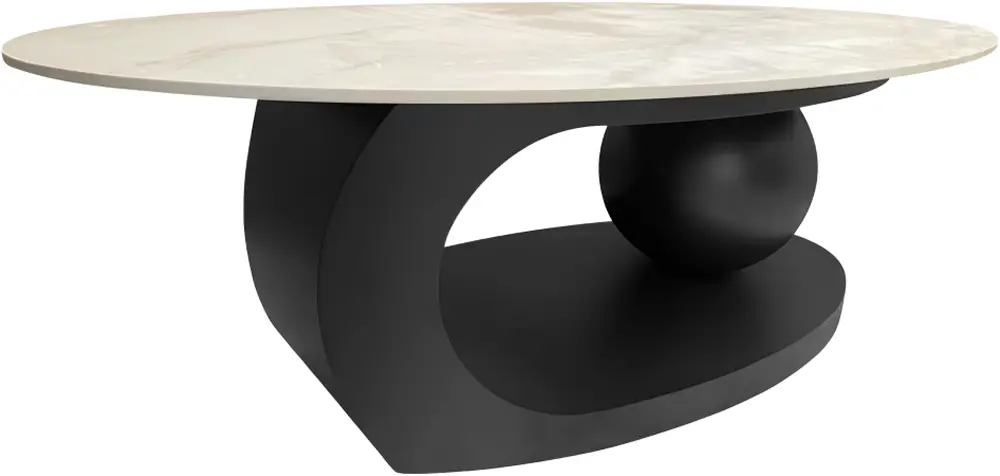 Журнальный столик Tempo Kondela Axen (Marble/Black) - 2