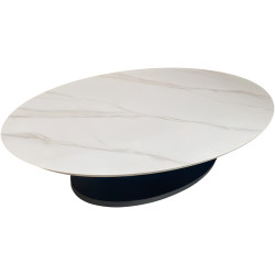 Журнальный столик Tempo Kondela Axen (Marble/Black) Thumb