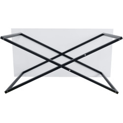 Masa pentru reviste Tempo Kondela Bertel (White/Black) Thumb