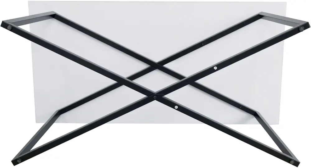 Masa pentru reviste Tempo Kondela Bertel (White/Black)