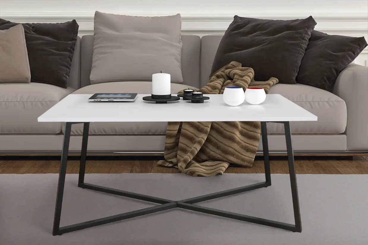 Masa pentru reviste Tempo Kondela Bertel (White/Black)