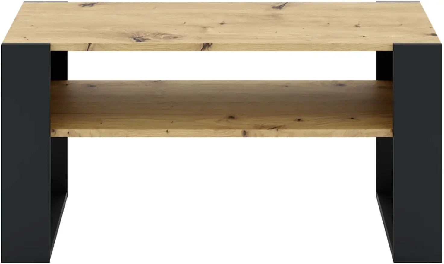 Masa pentru reviste Tempo Kondela Cara 1 (Artisan Oak/Black) - 3