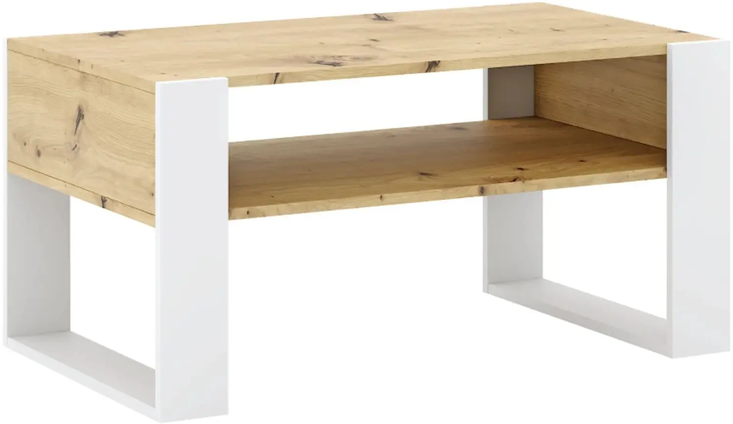 Журнальный столик Tempo Kondela Cara 1 (Artisan Oak/White)