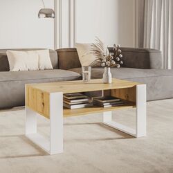 Журнальный столик Tempo Kondela Cara 1 (Artisan Oak/White)