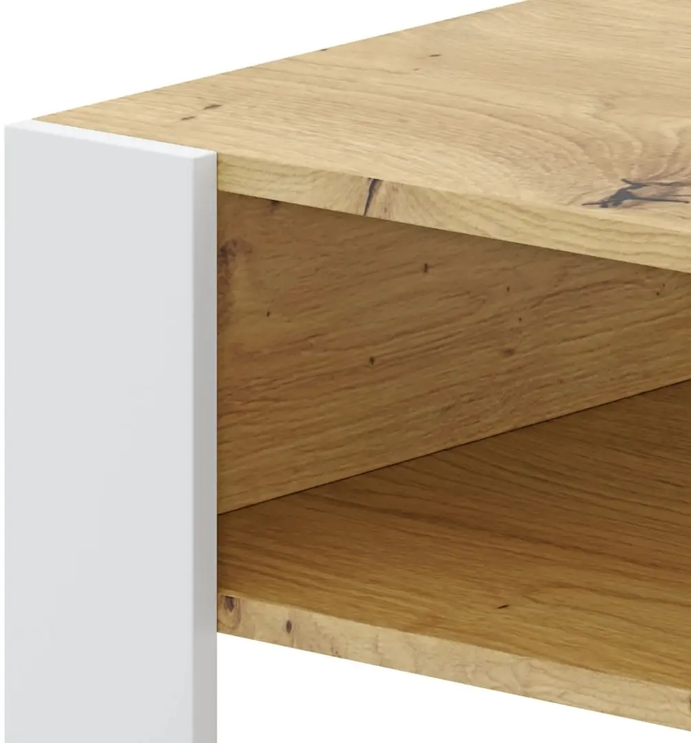Журнальный столик Tempo Kondela Cara 1 (Artisan Oak/White)
