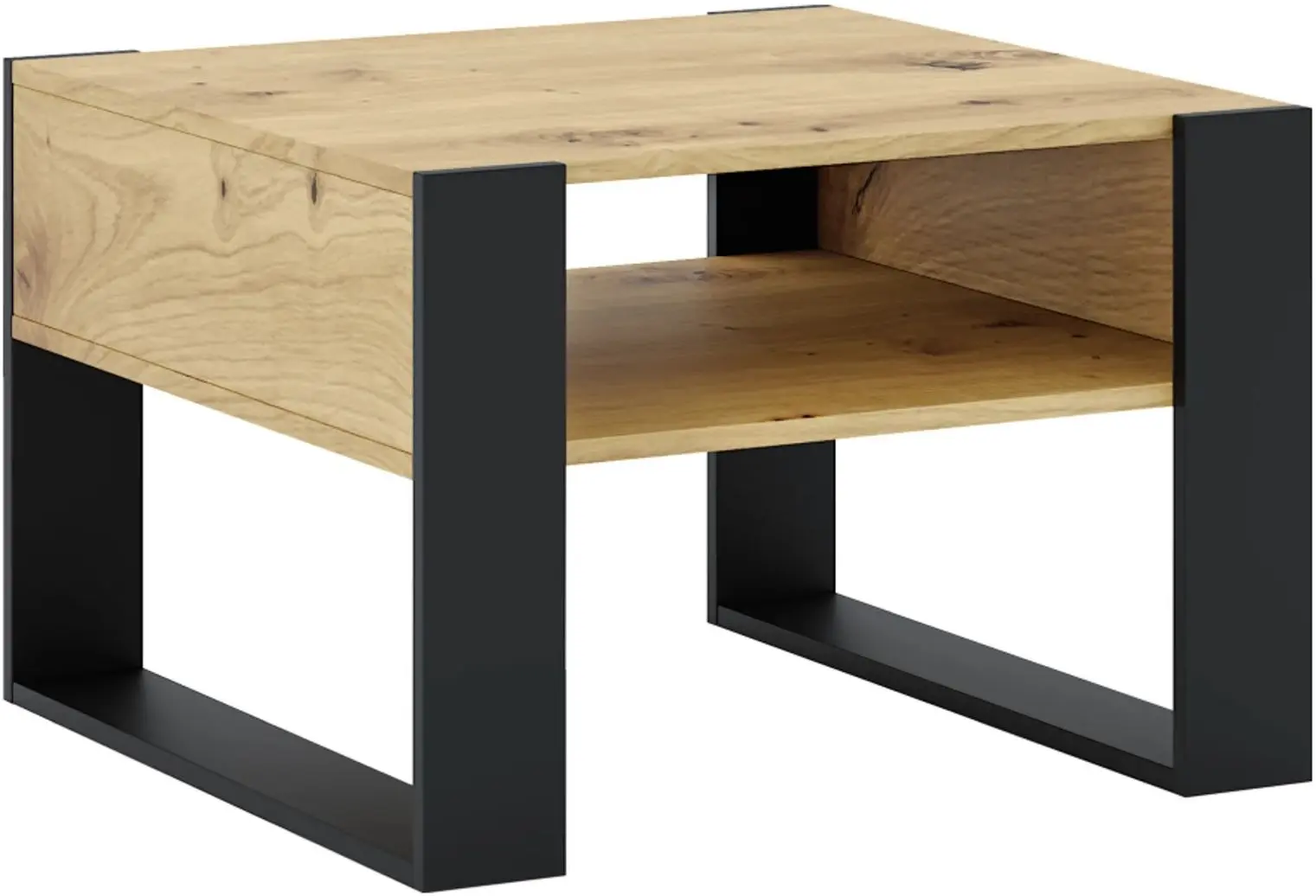 Журнальный столик Tempo Kondela Cara 2 (Artisan Oak/Black) - 2