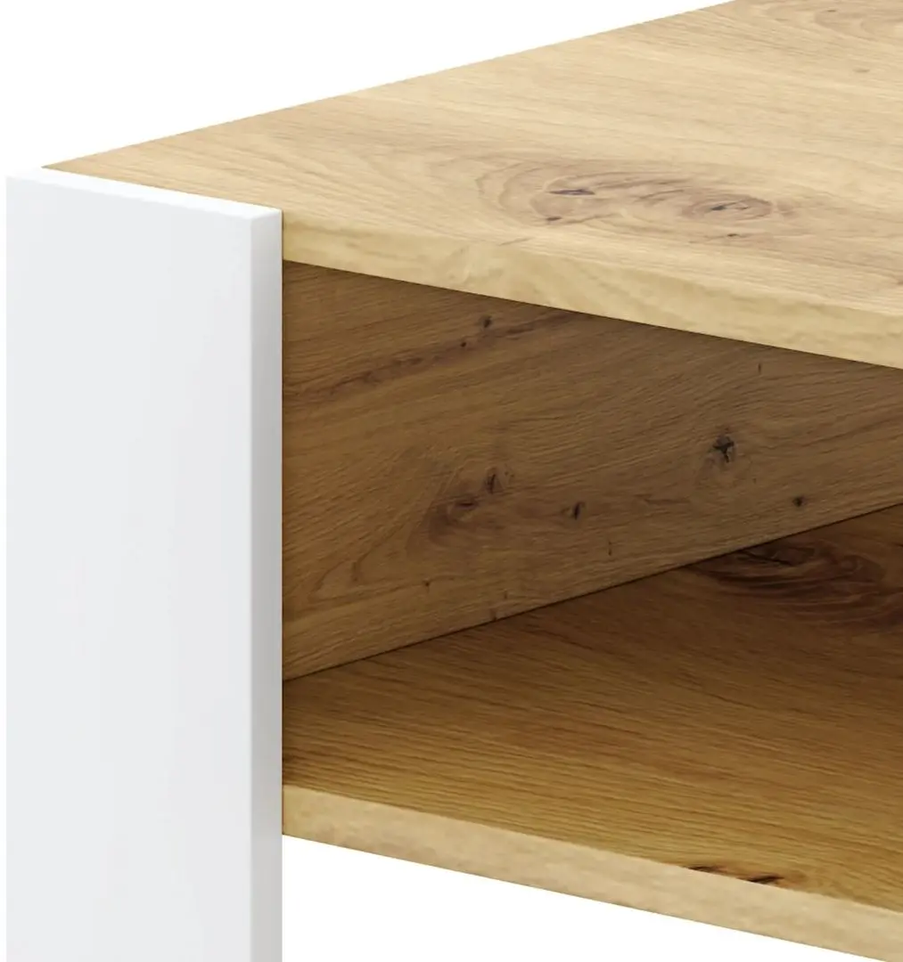 Журнальный столик Tempo Kondela Cara 2 (Artisan Oak/White)