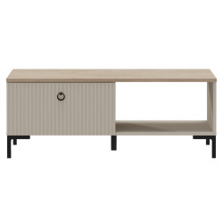 Masa pentru reviste Tempo Kondela Domca 1S (Taupe Grey-Brown/Silverjack Oak) Thumb