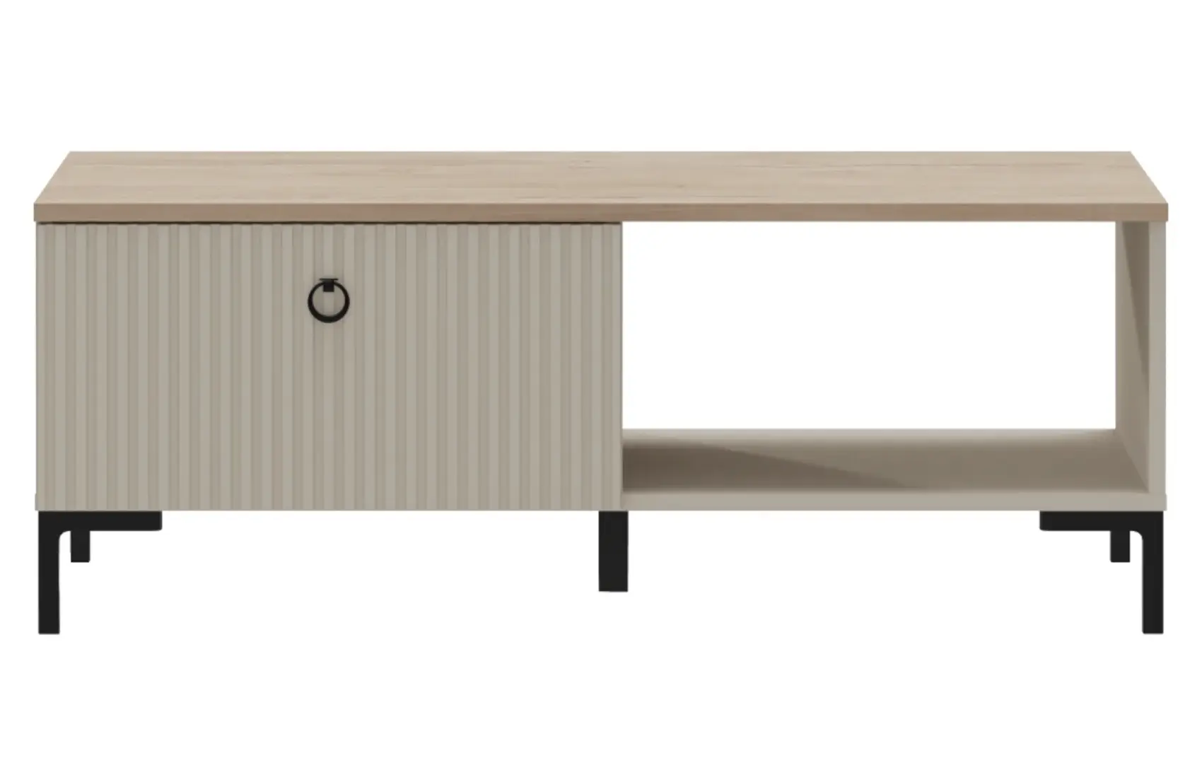 Masa pentru reviste Tempo Kondela Domca 1S (Taupe Grey-Brown/Silverjack Oak) - 2