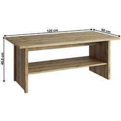 Masa pentru reviste Tempo Kondela Dorsi 120 (Navarra Oak) Thumb