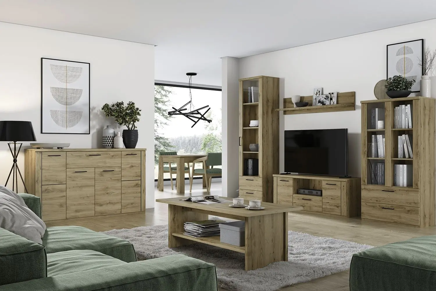 Masa pentru reviste Tempo Kondela Dorsi 120 (Navarra Oak)