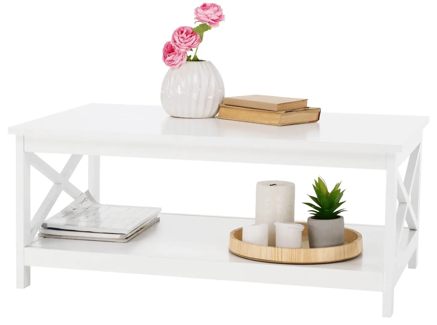 Masa pentru reviste Tempo Kondela Edria (White)