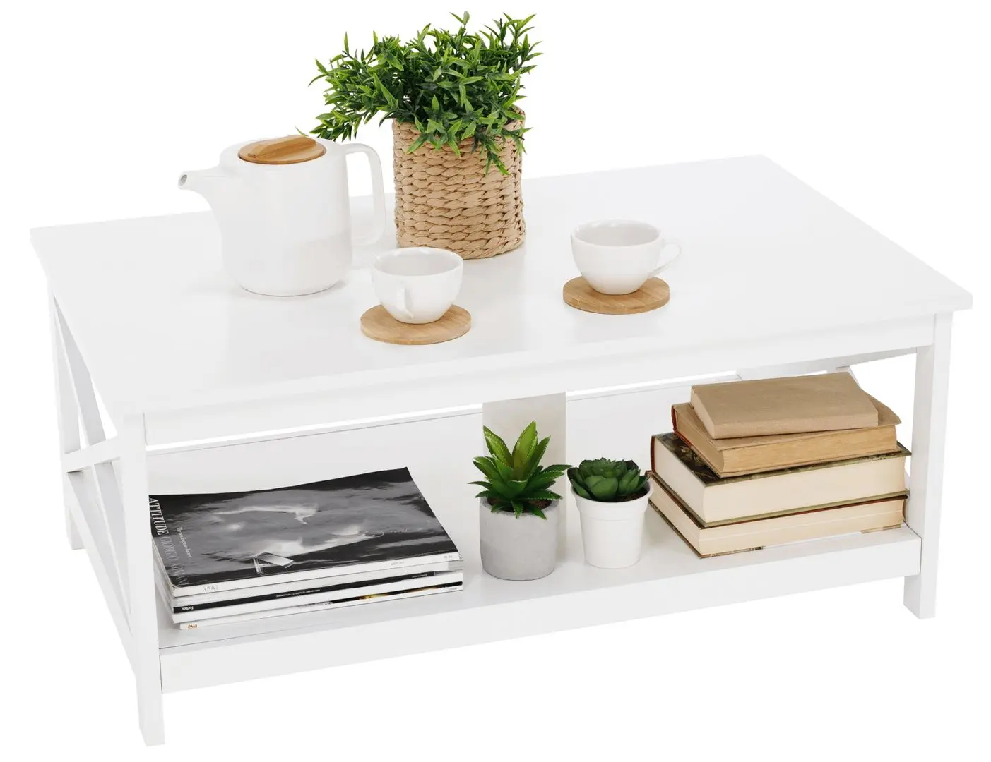 Masa pentru reviste Tempo Kondela Edria (White)