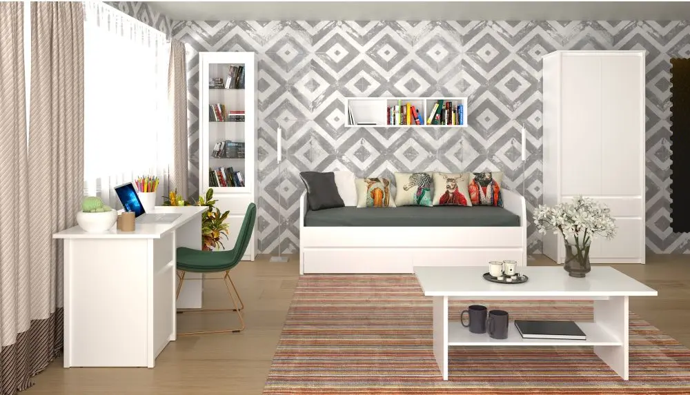 Masa pentru reviste Tempo Kondela Erodin 120 (White) - 5