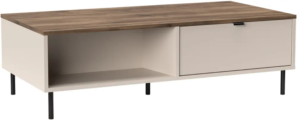 Masa pentru reviste Tempo Kondela Eyco 2S/110 (Cashmere/Castello Oak)