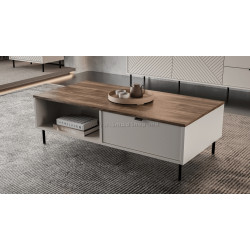 Masa pentru reviste Tempo Kondela Eyco 2S/110 (Cashmere/Castello Oak)