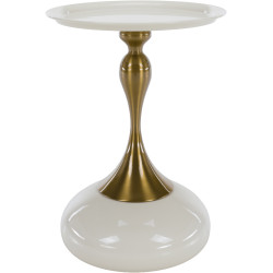 Masa pentru reviste Tempo Kondela Fej (Ivory White/Gold) Thumb