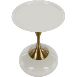 Masa pentru reviste Tempo Kondela Fej (Ivory White/Gold) Thumb