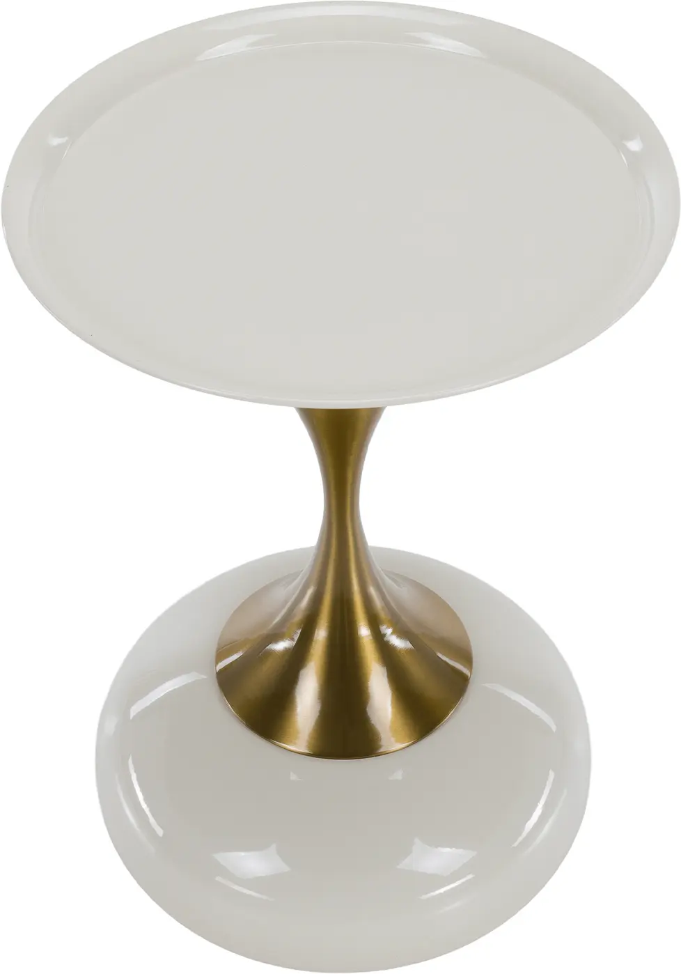 Masa pentru reviste Tempo Kondela Fej (Ivory White/Gold)