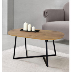 Журнальный столик Tempo Kondela Fremont (Grandson Oak/Black)