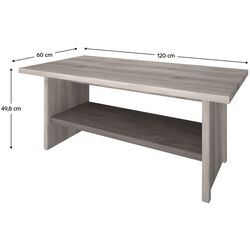 Журнальный столик Tempo Kondela Jesi 120 (Nairobi Chestnut/Onyx) Thumb