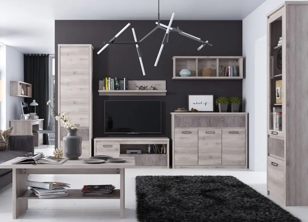 Журнальный столик Tempo Kondela Jesi 120 (Nairobi Chestnut/Onyx) - 6