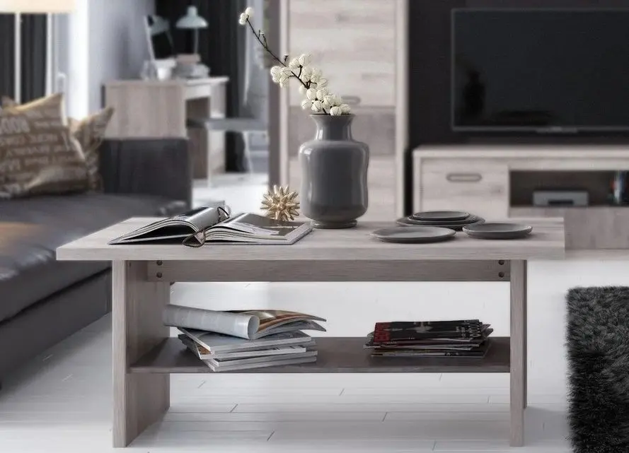 Журнальный столик Tempo Kondela Jesi 120 (Nairobi Chestnut/Onyx)