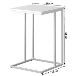 Masa pentru reviste Tempo Kondela Kala (White) Thumb