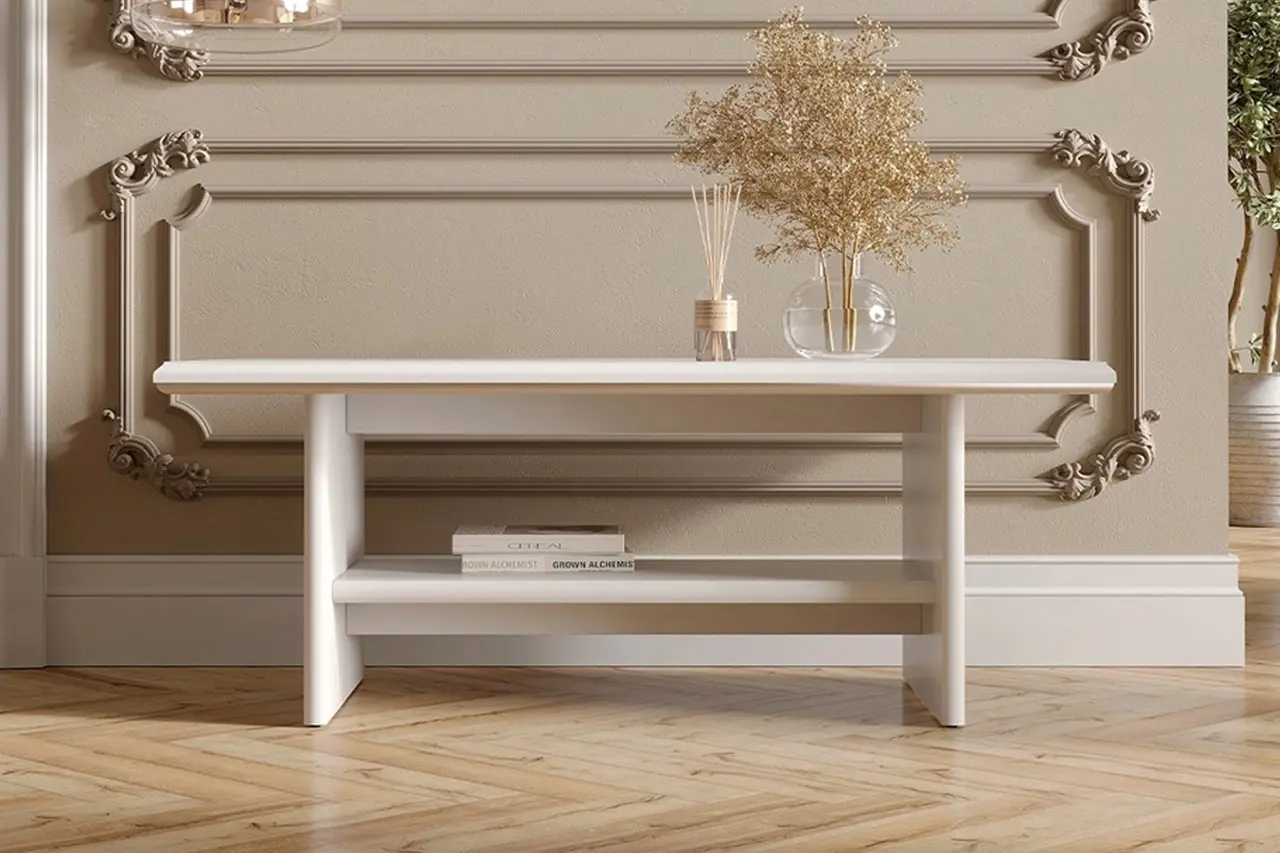 Masa pentru reviste Tempo Kondela Kentak Law (Alpine White)