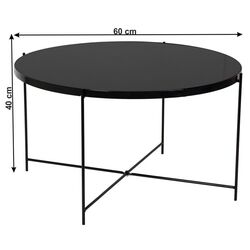 Masa pentru reviste Tempo Kondela Kurtis (Black) Thumb