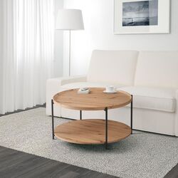 Журнальный столик Tempo Kondela Lapis (Artisan Oak/Black)