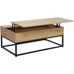 Masa pentru reviste Tempo Kondela Livina (Oak/Black) Thumb