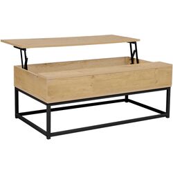 Masa pentru reviste Tempo Kondela Livina (Oak/Black) Thumb