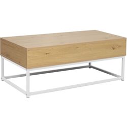 Masa pentru reviste Tempo Kondela Livina (Oak/White) Thumb