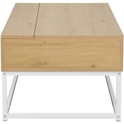 Masa pentru reviste Tempo Kondela Livina (Oak/White) Thumb