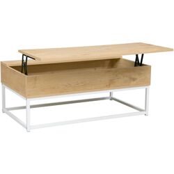 Masa pentru reviste Tempo Kondela Livina (Oak/White) Thumb