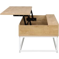 Masa pentru reviste Tempo Kondela Livina (Oak/White) Thumb