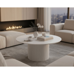 Masa pentru reviste Tempo Kondela Mahir Typ 1 (White Marble)