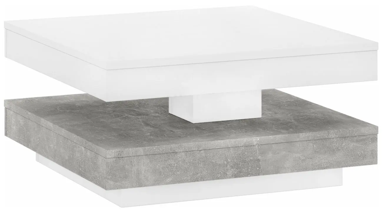 Журнальный столик Tempo Kondela Mandy 70 (Concrete/White)