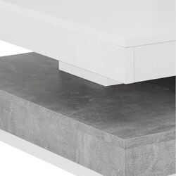 Журнальный столик Tempo Kondela Mandy 70 (Concrete/White) Thumb