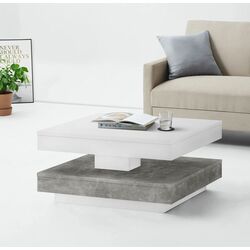 Журнальный столик Tempo Kondela Mandy 70 (Concrete/White)