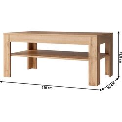 Masa pentru reviste Tempo Kondela Moratiz 110 (Wotan Oak) Thumb