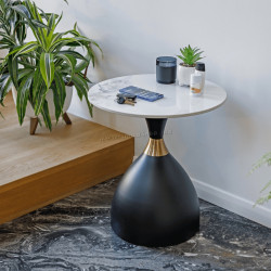 Masa pentru reviste Tempo Kondela Odis New (White/Black)