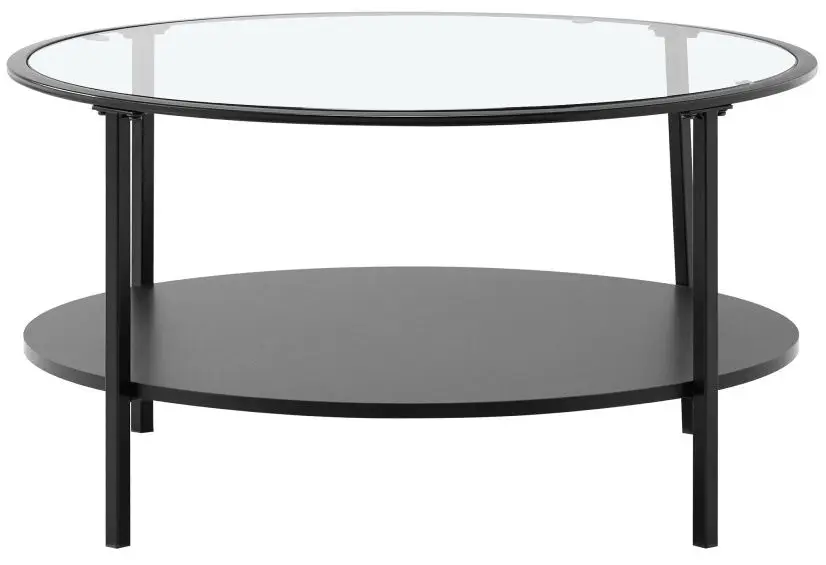 Журнальный столик Tempo Kondela Parlan (Black/Transparent)