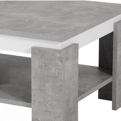 Masa pentru reviste Tempo Kondela Piani (Concrete/White) Thumb