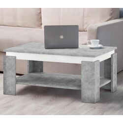 Masa pentru reviste Tempo Kondela Piani (Concrete/White)