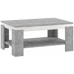 Masa pentru reviste Tempo Kondela Piani (Concrete/White) Thumb